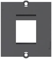 Cadre frontal BACHMANN fiches/prises mobiles 1 37×40.2mm
