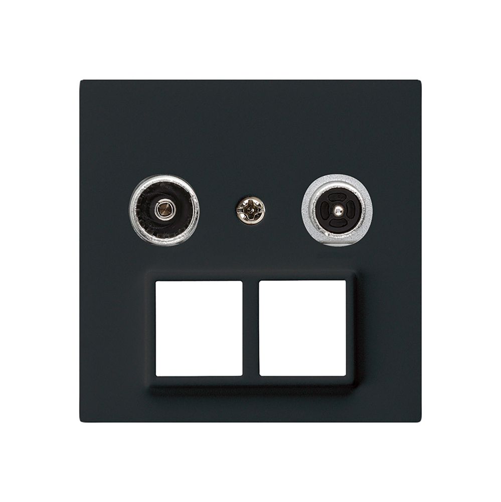 Prise multimédia kallysto R/TV montage A 23dB 2GHz noir