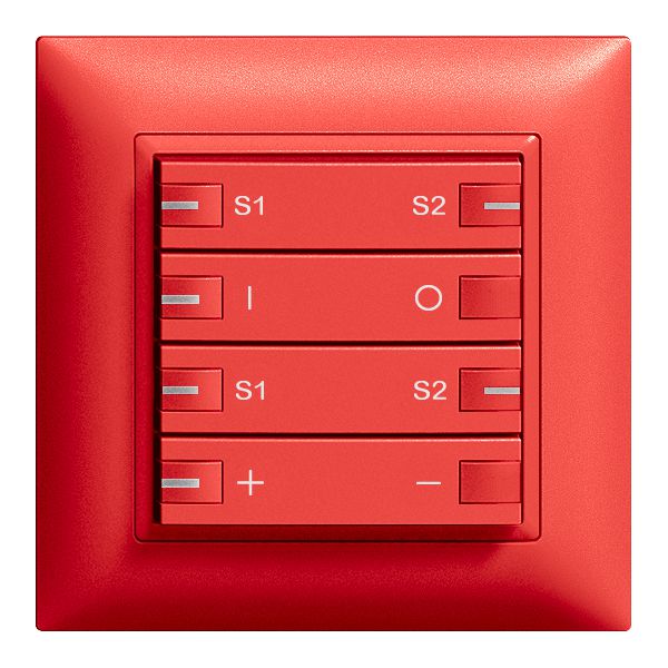 Kit front. INC ON-OFF dimmer, scena 4t+LED ZEP EDIZIOdue berry