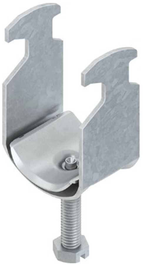 Bride de fixation pied marteau Niedax, pour 1 câble, Ø 34…42 mm, zingué au feu