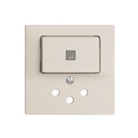 Frontset 60×60mm EDIZIOdue crema, T12 mit Linse für Kleinkombi