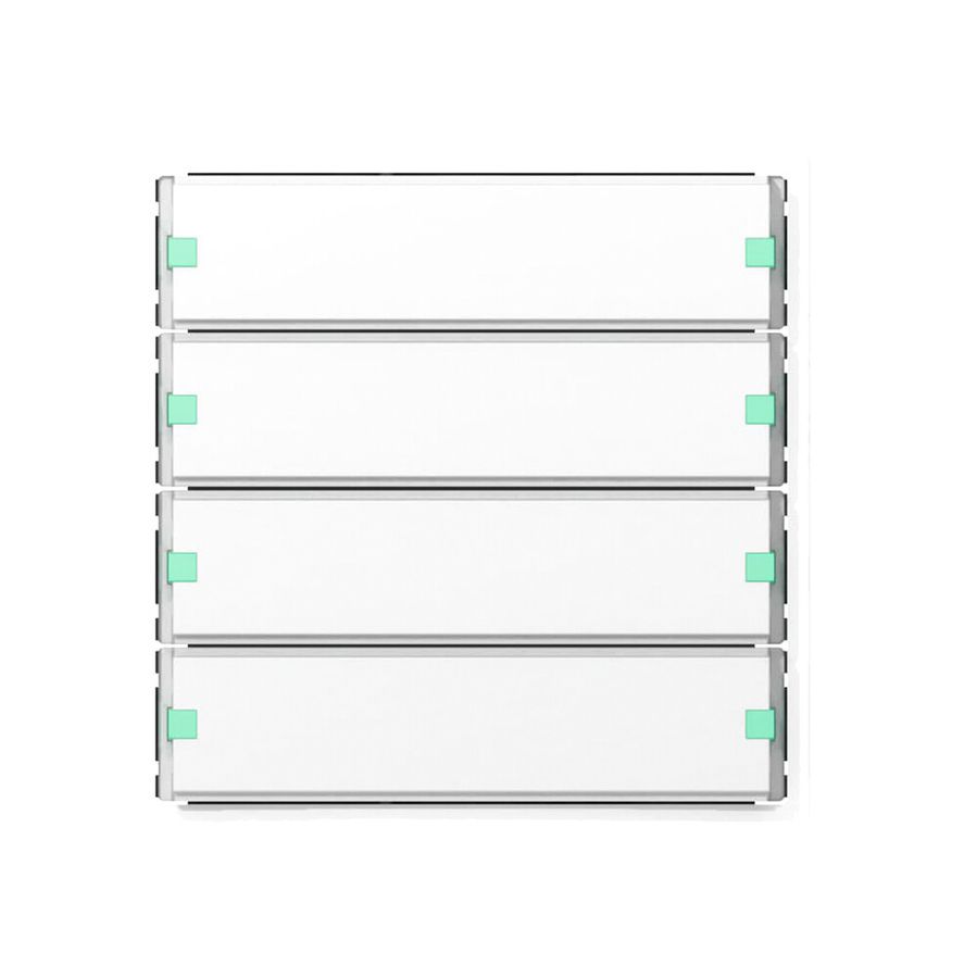 Aufsatz zu Tastsensor ABB SIDUS KNX FSet-ZE 4/8, weiss