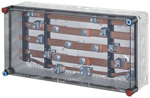 Wandlergehäuse Hensel Mi 2444, 600×300mm, Sammelschiene 400A, 5-polig