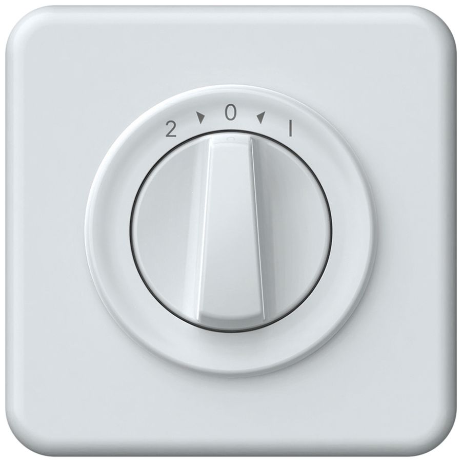 Poussoir pivotant ENC origin 1P 0<1 10A 230V 92×92mm blanc
