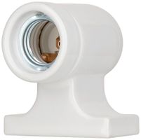 Fassung Elektrogros Aufbaufassung E27 Porzellan weiss