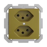 Prise ENC EDIZIOdue 2×T13 olive