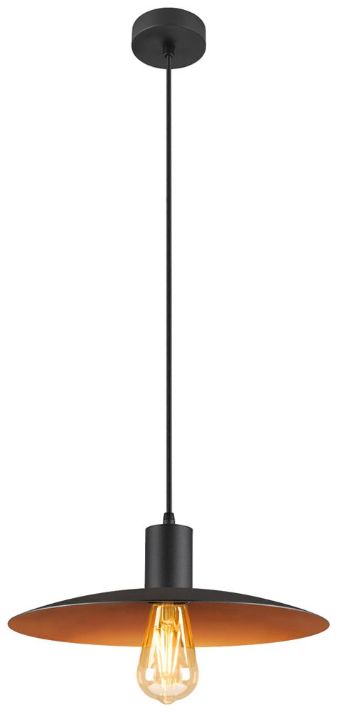 Pendelleuchte SLV LALU ELYPSE E27 1×7.5W DIM Ø330×110mm schwarz