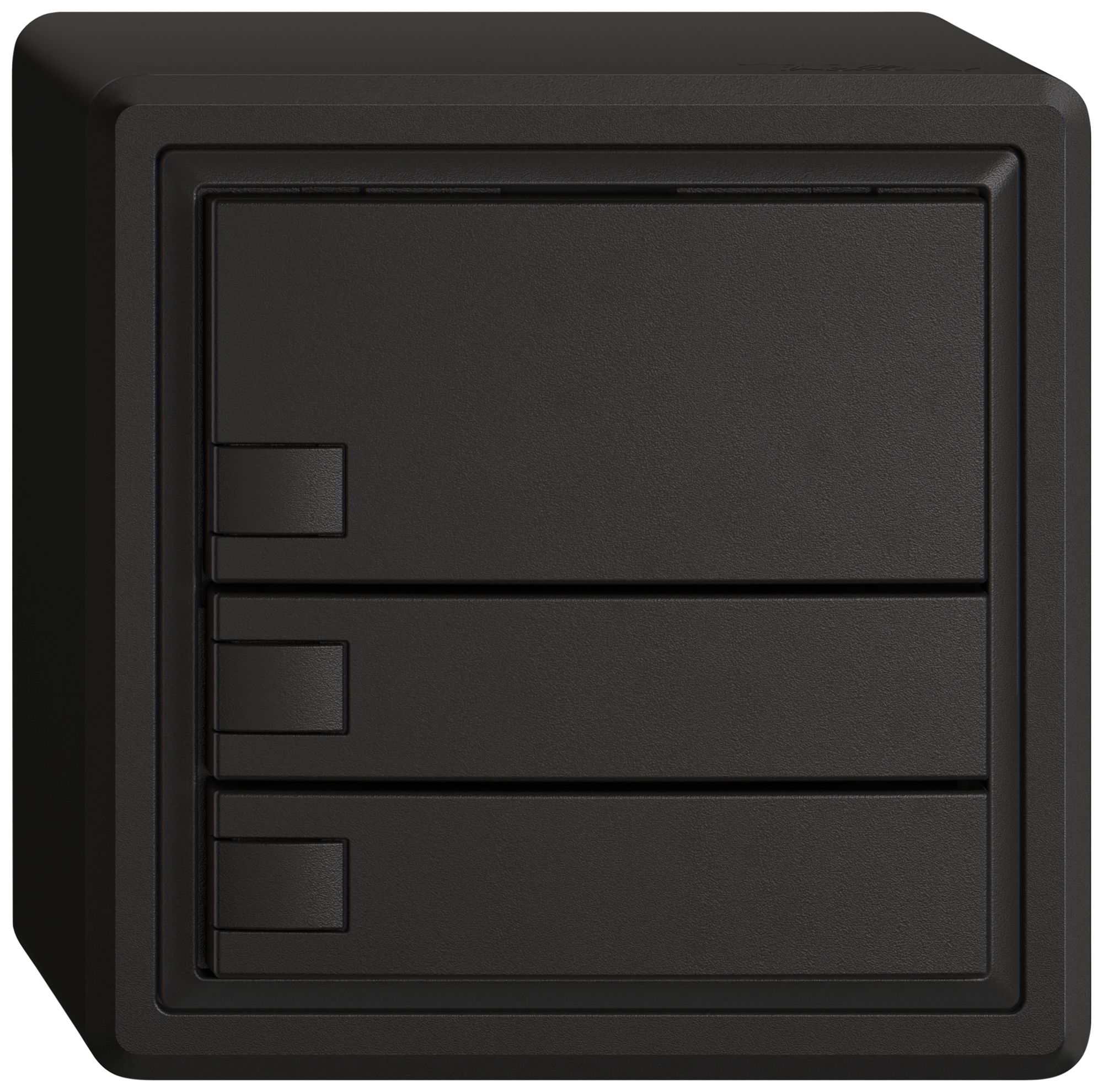 AP-Universaltaster EDIZIO.liv UNI SNAPFIX® o.LED 3× 1-Tbed.sz