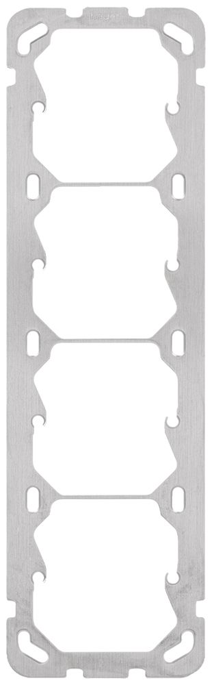 Plaque de fixation Hager grd.I-I-I-I 77×257mm