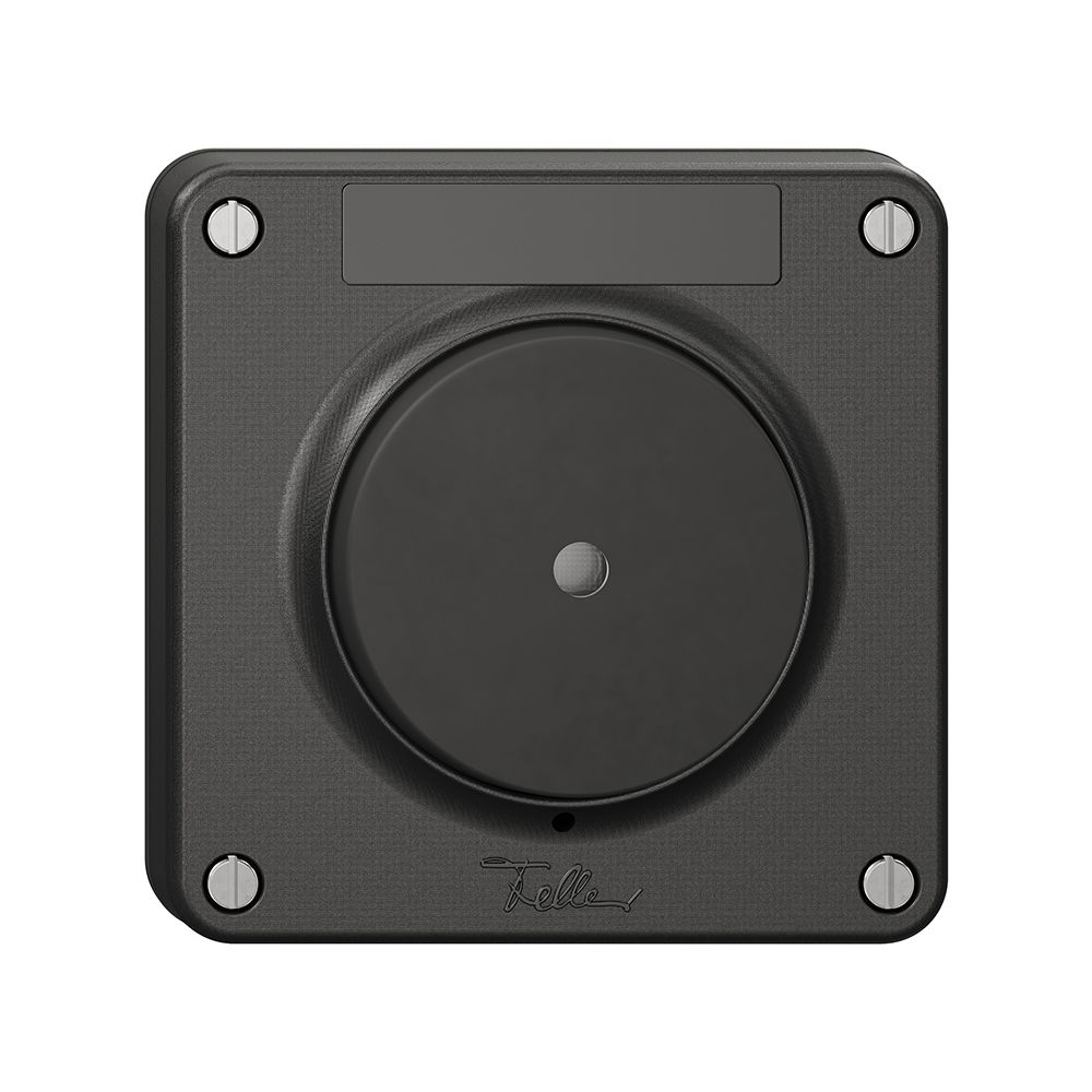 Sonnerie-Drucktaster bel.NEVO N.CO Namensschild, 16A, 230 VAC, schwarz