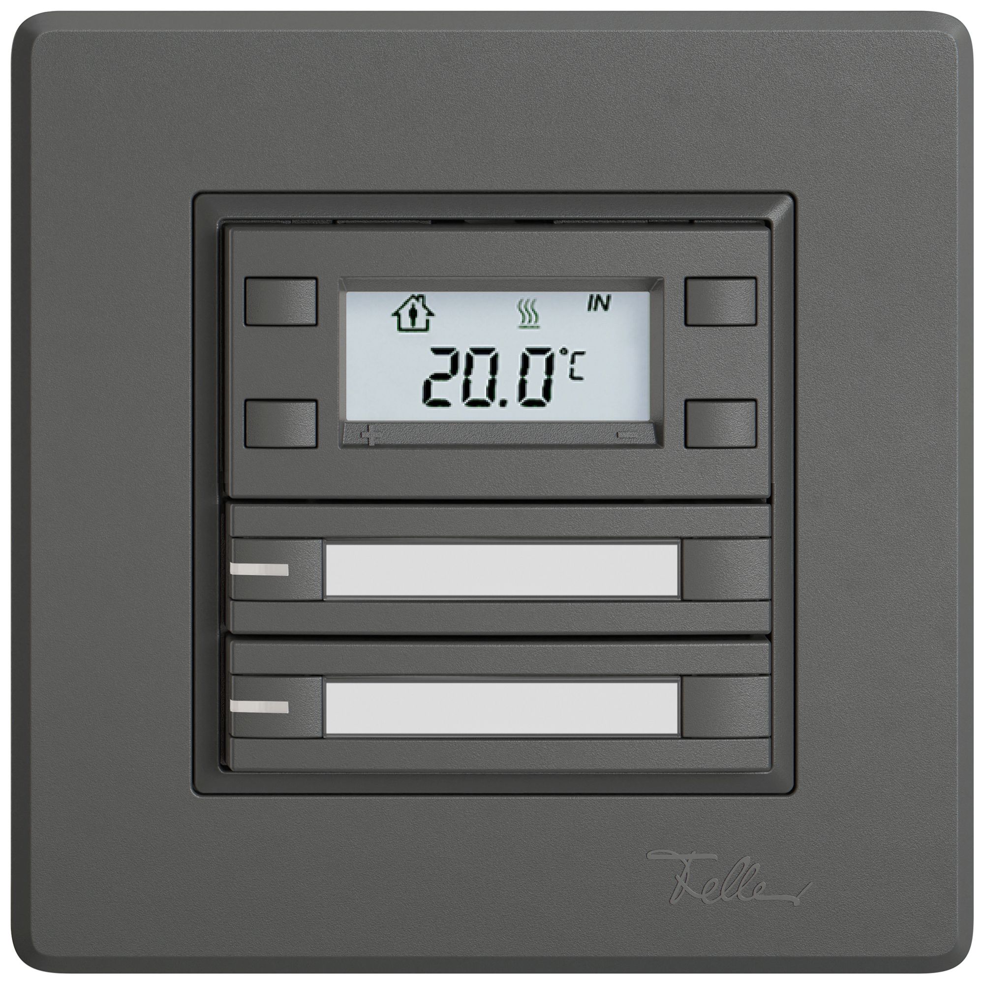 UP-RTH-Taster EDIZIO.liv SNAPFIX® m.RGB-LED Pap.2×Taste 2-Tbed.dgu