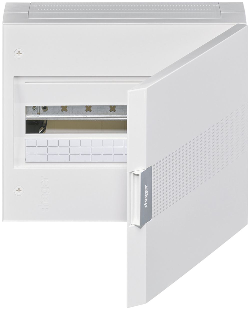 Coffret de distribution AP Hager vega 1 rangée 18UM porte IP40 400×325×146mm