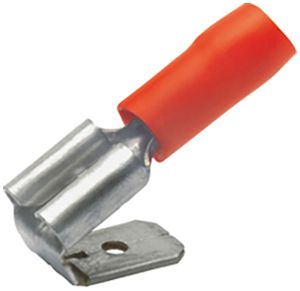 Flachsteckhülse FERR KSP teilisoliert PC 6.3×0.8mm 0.5…1.5mm² rt