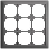 En-tête ENC EDIZIOdue SNAPFIX® 3×3 horizontal et vertical 208×208mm gris foncé