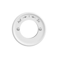 Frontset STANDARDdue Auf->I<-Zu weiss für Schwenktaster