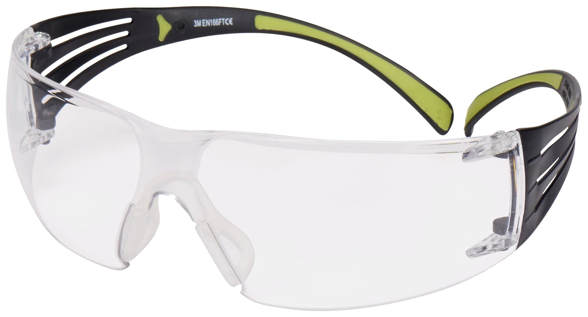 Schutzbrille 3M SecureFit SF401AF Bügel schwarz/grün Gläser transparent