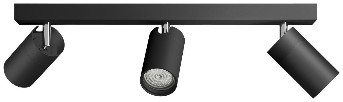 Spot Philips Idris GU10 3×5W IP44 442×119mm nero