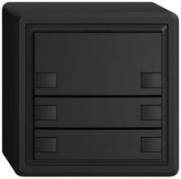 Pulsante universale AP EDIZIO.liv UNI SNAPFIX® s.LED 3× com.2T ne