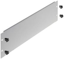 Blindplatte 19" R&M Click, 3HE, grau, RAL7035