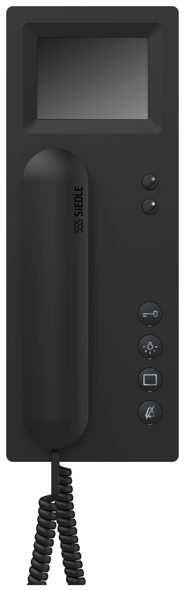 Poste vidéo intérieure AP Siedle Standard ouvre-porte commutation auto noir