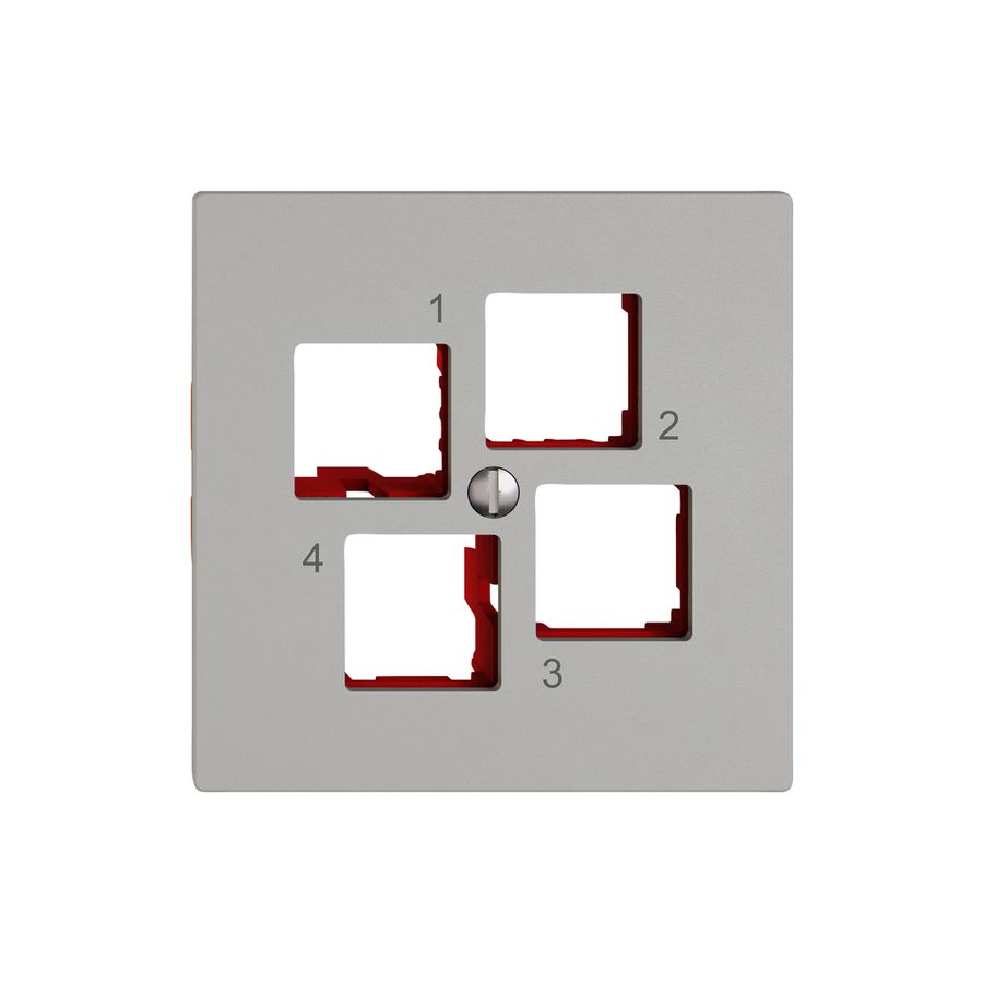 Kit de montage EDIZIO.liv EASYNET S-One SNAPFIX® droit 4×RJ45 grc