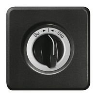 Kit frontale INC Su-I-Giu nero per contatto rotativo FH