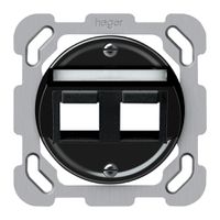 UP-Montageset origin schräg 2×Keystone 77×77mm schwarz