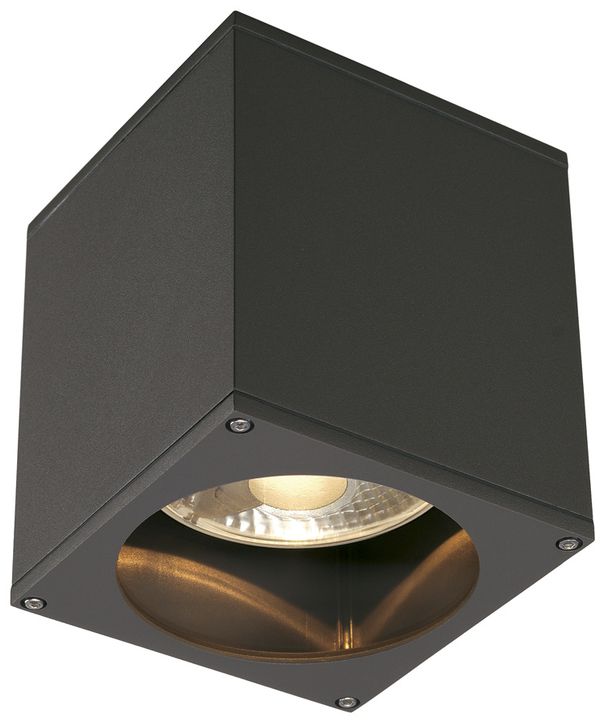 Deckenleuchte SLV BIG THEO CEILING OUT, GU10 75W IP44 anthrazit