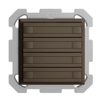 Pulsante KNX RGB INC EDUE, 250mW, s.LED, carta, 4×pulsante, C.2×T., cof