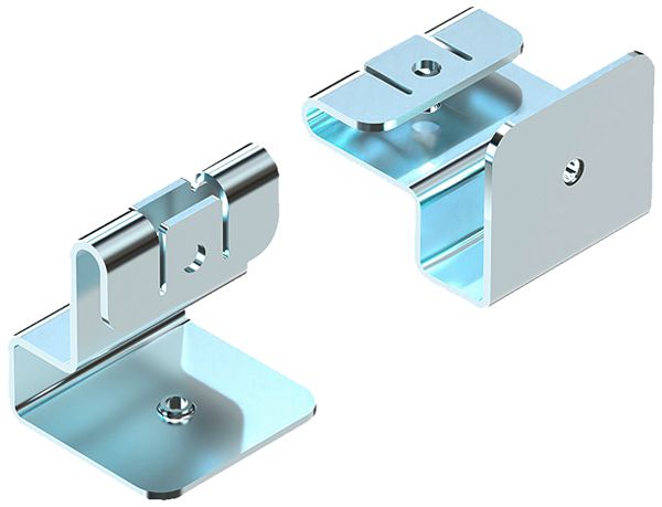 Support SLV BATTEN FLAT P 40×35×32mm acier affiné 2 pcs