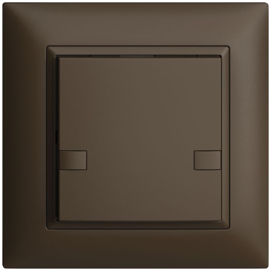 Poussoir univ. ENC 1×2t bornes à vis EDIZIOdue coffee, sans LED