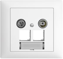 Presa multimedia INC EDIZIOdue FKE EASYNET 11dB, p.2×RJ45 S-One, bianco