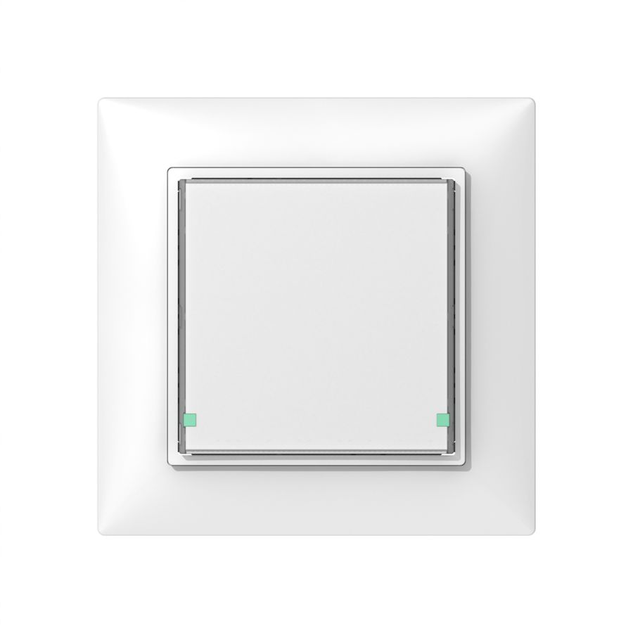 Poussoir ENC SIDUS 1/2 avec LED blanc brillant