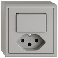 Combinazione AP EDIZIO.liv SNAPFIX® schema 3+T13 con shutter grc