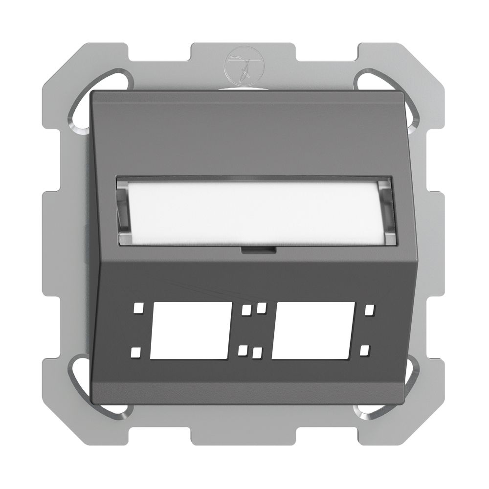 Kit montage ENC EDIZIOdue FM sortie oblique 2×R&M cat.6A/LC spécial, grf