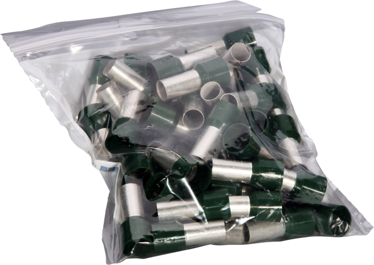 Embout de câble type A isolé 50mm²/20mm vert olive