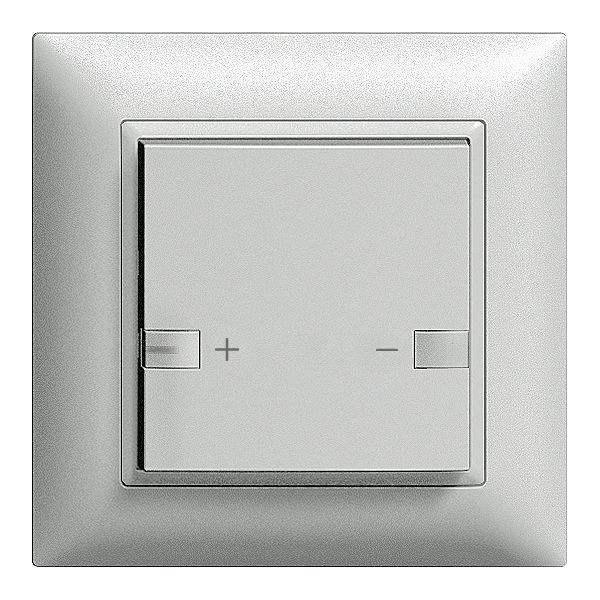 Variatore LED INC EDIZIOdue ZEP con LED 1×tasto 2×comando silver