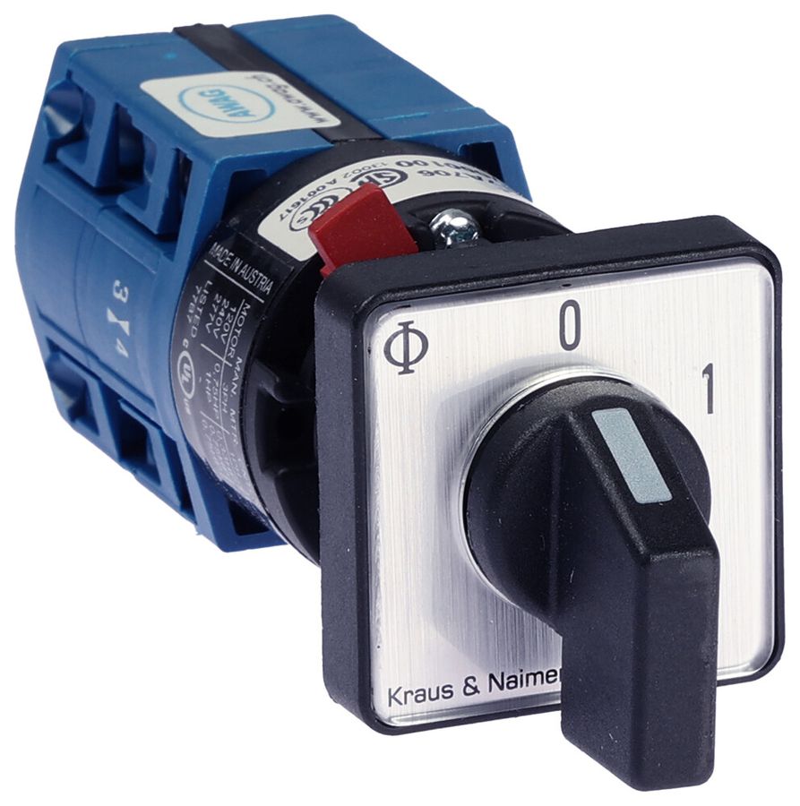 Interruttore INS K&N CG4.A202.FS2, 10A/400V 3L 30×30mm "0-1"