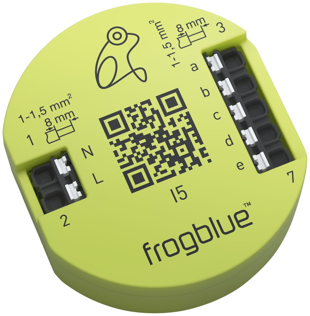 EB-RF-Binäreingang frogblue frogIn5-AC, 5-Kanal 230V