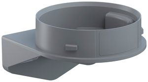 Winkel WERMA Mini, für Signalsäule, grau