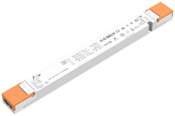 Alimentation LED DOTLUX CV 8…80W OUT:24V 0…3330mA DALI VAR IP20 309×33×21mm
