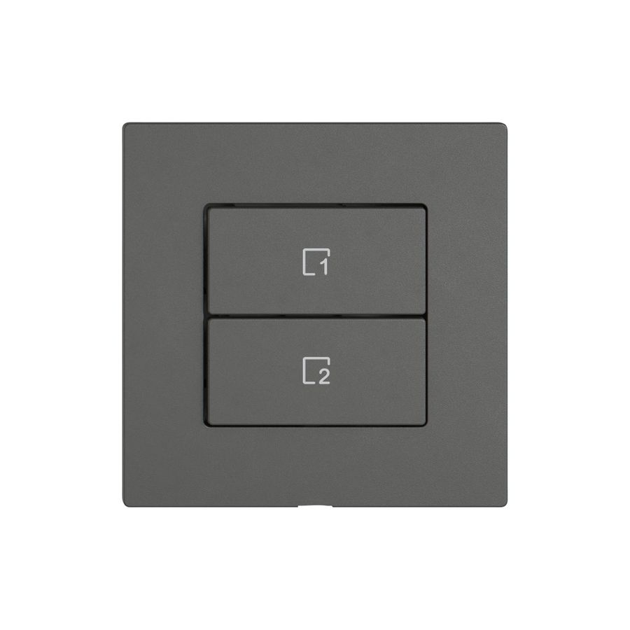 Commande pour poussoir scènes EDIZIO.liv Wiser SNAPFIX® 2 scènes vertical 2T grf