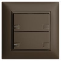 Poussoir KNX RGB ENC EDUE FMI, 250mW, a.LED RGB, 2×poussoir, C.2×T., cof