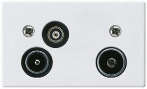 EB-Antennendose R-TV-Daten HA FLF 2GHz 19dB weiss