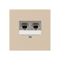 UP-Dose kallysto 2×RJ45s getrennt beige