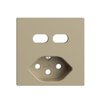 Kit di montaggio Feller EDIZIOdue per presa USB 2×tipo C + tipo 13 sand