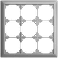 Abdeckrahmen EDIZIOdue 3×3 silver