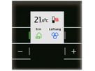 Termostato ambiente KNX INC MDT SCN-RTRGS.02S display LED vetro nero