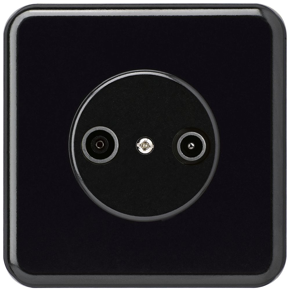 Presa di passaggio INC basico TV-R 14dB nero