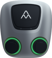 Ladestation Charge Amps Aura 2 x 22kW, WLAN, LAN, RFID